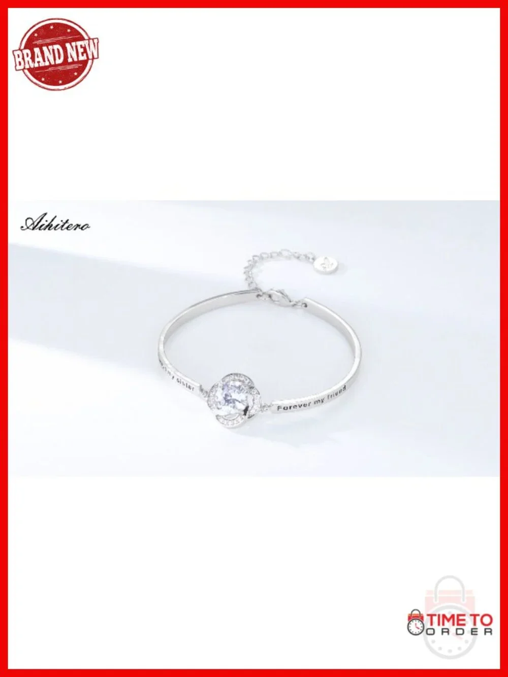 Bangle Bracelet for Sister Friend Bestie Gift Women Jewelry Engraved